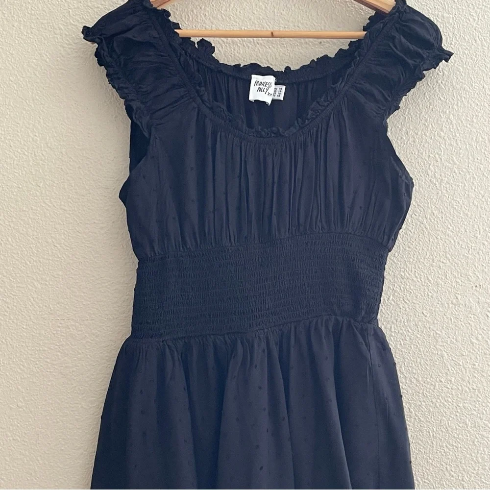 Princess Polly Elegant Black Ruffle Festival Boho‎ Romper Dress